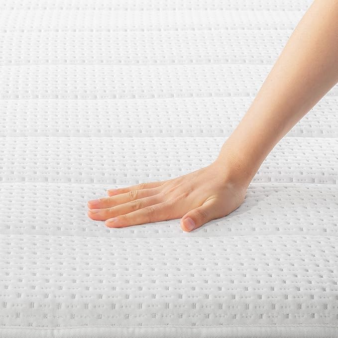 Mellow 10 Inch RENA Pocket Spring Hybrid Mattress with Green Tea Memory Foam, King, Navy