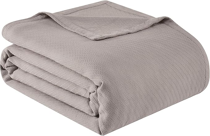 Frye Cotton Woven Grey Twin/Twin XL Blanket