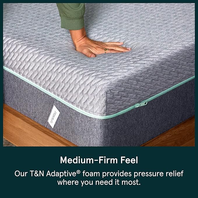 Tuft & Needle Mint Medium Firm Twin XL Size Adaptive Foam Mattress in a Box, Cooling Pressure Relief, Supportive, 100 Night Trial, Fiberglass-Free, CertiPUR-US, 10-Year Limited Warranty