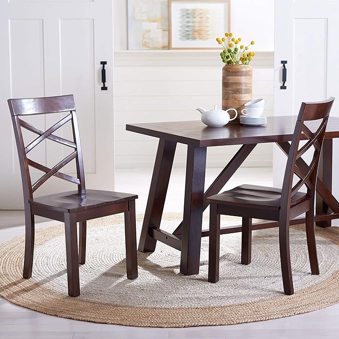 SAFAVIEH Home Collection Ainslee Brown Rectangle Dining Table