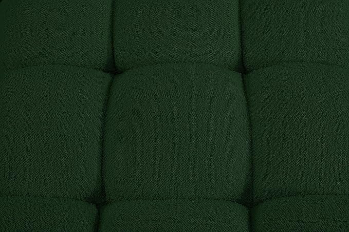 Meridian Furniture 611Green-S102B Ames Collection Modern | Contemporary Modular Sofa with Rich Green Boucle Fabric, Modular to Create Infinite Configurations, 102" W x 34" D x 28" H, Green