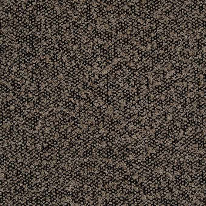 HomePop Upholstered Storage Bench with Metal Leg, 42" W, Dark Brown Boucle
