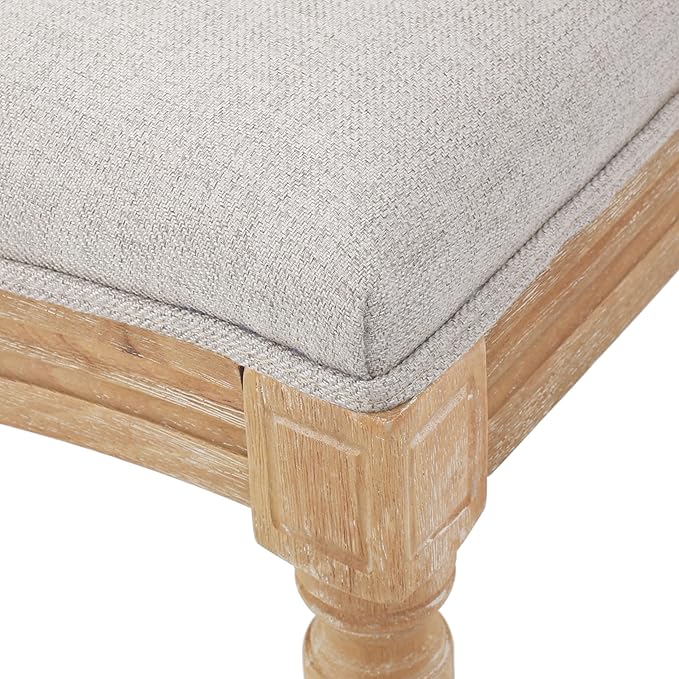 Christopher Knight Home Hilary French Country Fabric Dining Chairs (Set of 4), Beige, Natural