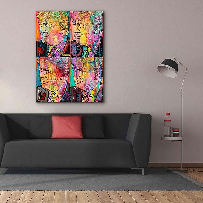 Epic Graffiti 'Trump 4 Up' by Dean Russo, Canvas Wall Art, 40"x54"