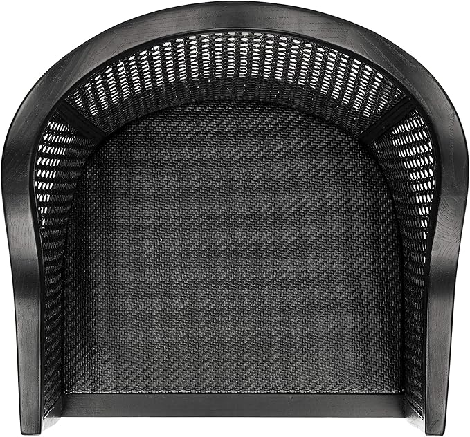SAFAVIEH Home Collection - Maika Black Solid Wood & Cane Rattan Dining Chair, Fully Assembled (DCH9500C)