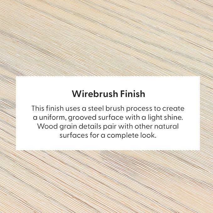 Plank+Beam 72 Inch Modern Solid Wood Dining Table - Solid Pine, Wirebrush Finish, Seats 6, Non-Toxic Finish, Easy Assembly, for Kitchen or Office, White Sand Wirebrush