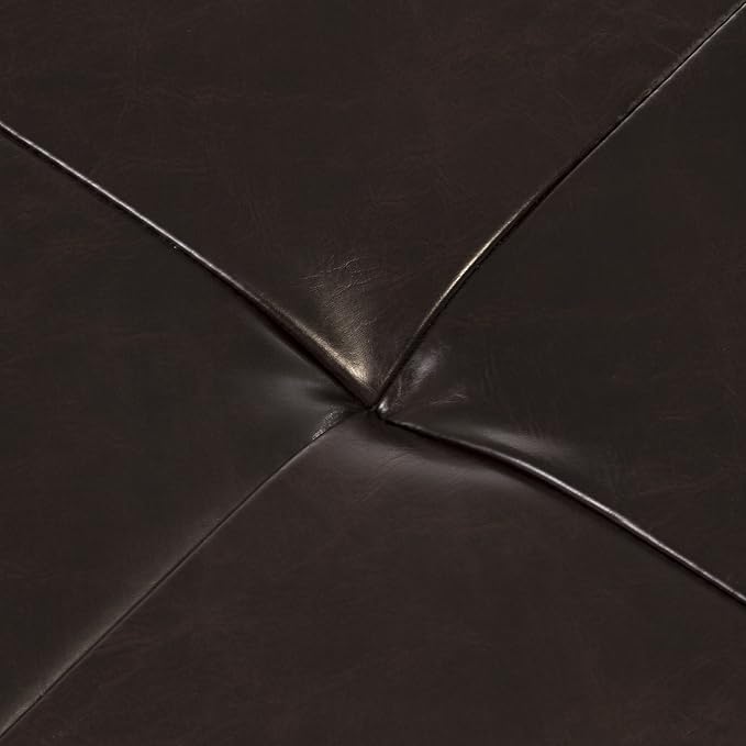 Christopher Knight Home Maxwell Bonded Leather Double Tray Ottoman, Brown , 38 x 19x 17inches