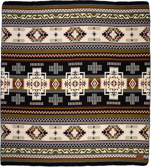 QISU Wool Blanket Throw | Large, Beautiful, Warm, Handmade in Ecuador by Local Artisans |94″ x 78″|Ultra-Soft, Hypoallergenic & Breathable | Non-Itchy or Scratchy Fabric(Blue Footed Bobby)