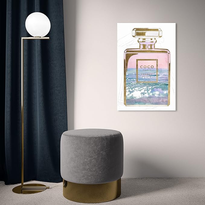 The Oliver Gal Artist Co. Fashion and Glam Wall Art Canvas Prints Blush Ocean Spray Perfume Home Décor, 16" x 24", Stretched
