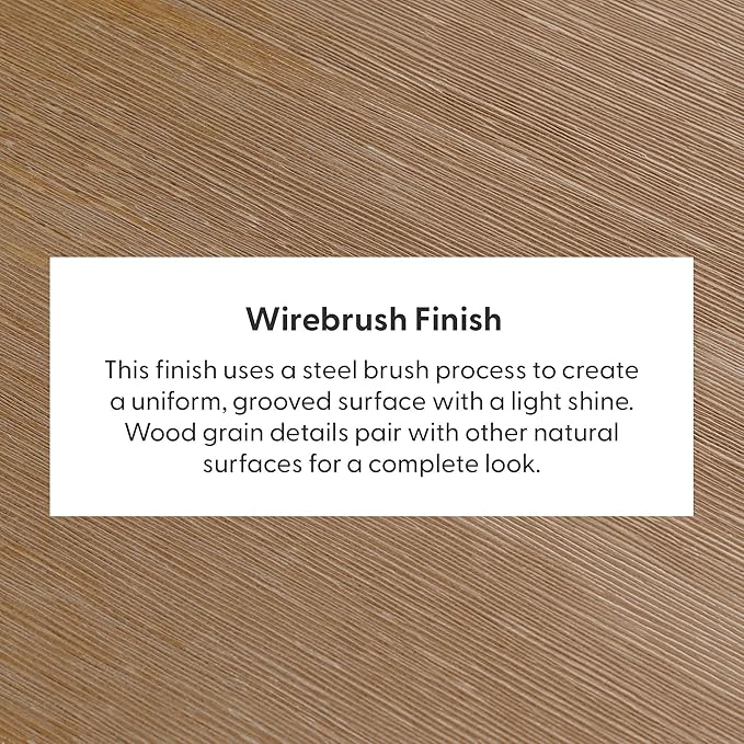 Plank+Beam 72 Inch Modern Solid Wood Dining Table - Solid Pine, Wirebrush Finish, Seats 6, Non-Toxic Finish, Easy Assembly, for Kitchen or Office, Pecan Wirebrush