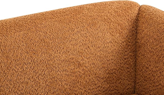 Christopher Knight Home Almad 2 Pieces Sofa Couch Set, Cozy 3-Seater Sofa and Loveseat for Living Room, Upholstered Couch Chair, Soft Seating Lounge Sofa with Wood Frame, Boucle Fabric, Caramel Brown