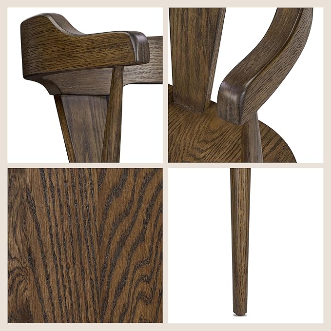 Poly & BARK Mid Century Modern Enzo Dining Chair in Tundra Brown