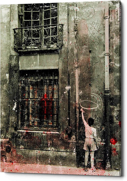 Epic Graffiti 'First Graffiti' by DB Waterman, Canvas Wall Art, 26"x34"