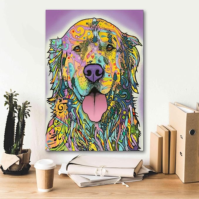 Epic Graffiti 'Silence Is Golden' by Dean Russo, Canvas Wall Art, 18"x26"