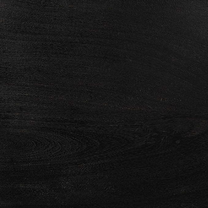 Creative Co-Op Elegant Acacia Wood Rectangular Dining Table, Black