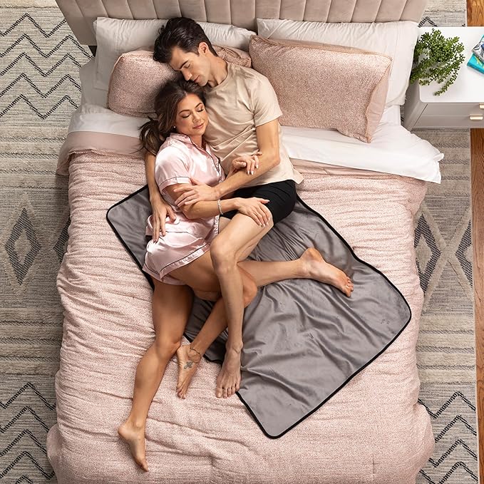 Avana Waterproof Throw - Sensual Blanket for Adults - Made in The USA - Small Size, Micro-Velvet Grey