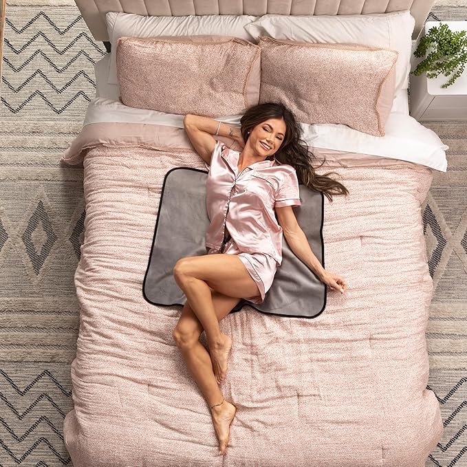 Avana Waterproof Throw - Sensual Blanket for Adults - Made in The USA - Mini Size, Micro-Velvet Grey