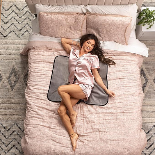 Avana Waterproof Throw - Sensual Blanket for Adults - Made in The USA - Mini Size, Micro-Velvet Grey