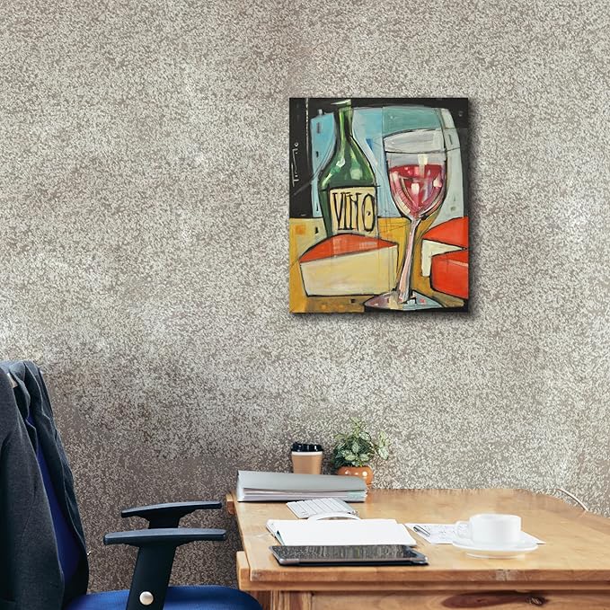Epic Graffiti 'Red Wine And Cheese' by Tim Nyberg, Canvas Wall Art, 20"x24"
