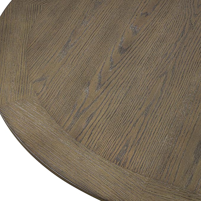 Furniture of America Vrusales Wooden 66 to 102-inch Extendable Oval Dining Table with Plinth Base, Seat up to 8 for Home Kitchen, Dinettes, Oak