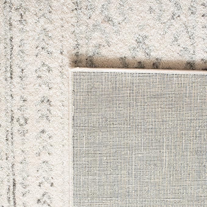 SAFAVIEH Tulum Collection Accent Rug - 2' x 4', Ivory & Grey, Moroccan Boho Tribal Design, Non-Shedding & Easy to Clean, Ideal for Front Door, Kitchen, Entryway, Foyer (TUL272A)