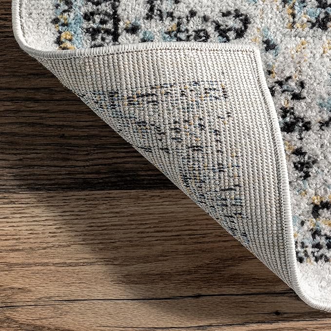 Nuloom Verona Grey/Ivory, 2' x 3', Vintage Medallion, Soft and Cozy, High Traffic, Stain Resistant, Easy Clean, Durable Area Rug for Bedroom, Living Room, Dining Space, Den, Foyer, Entryway