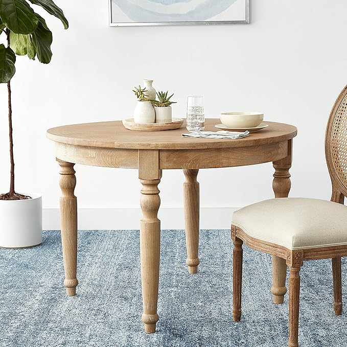 Linon Table, Light Natural Brown, 42 x 42 x 30