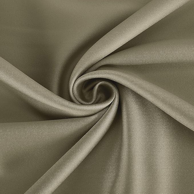 Sun Zero Nordic 2-pack Theater Grade Extreme 100% Blackout Grommet Curtain Panel Pair, 52" x 63", Olive