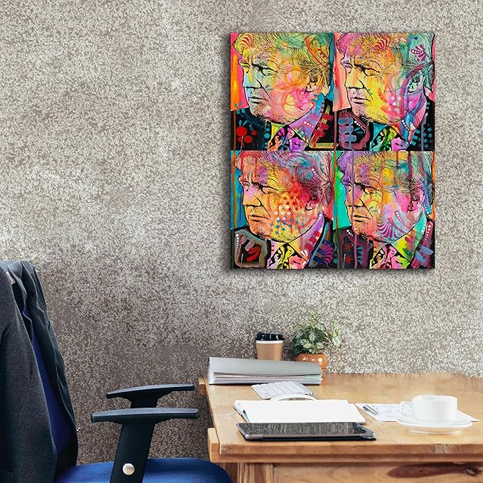 Epic Graffiti 'Trump 4 Up' by Dean Russo, Canvas Wall Art, 26"x30"