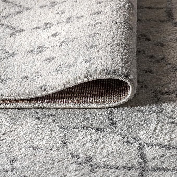 JONATHAN Y Boho Vintage Diamond Cream/Gray Indoor Area Rug 12X15 ft, Moroccan Hype for Living Room, Bedroom, Kitchen, Office, Easy-Cleaning, High Traffic, Pet-Friendly, Non-Shedding (MOH101B-15)