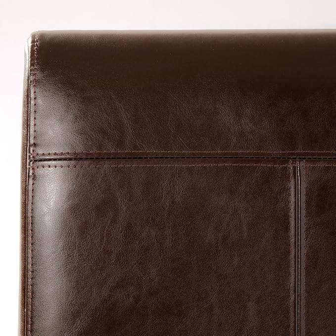 Christopher Knight Home Emilia Chocolate Brown Leather Dining Chairs (Set of 2)
