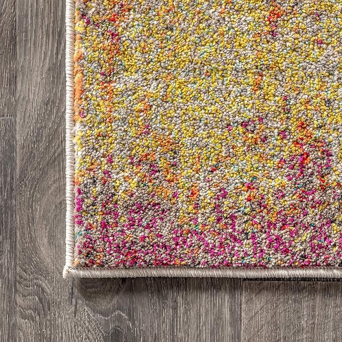 JONATHAN Y Modern Abstract Vintage Cream/Pink Indoor Area Rug, 8x10, Contemporary POP, Transitional, Easy-Cleaning for Living Room, Bedroom, Kitchen, Pet Friendly, Non-Shedding (CTP105B-8)
