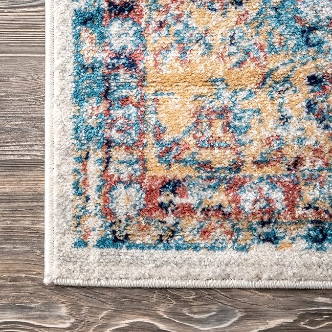 nuLOOM Paisley Vintage Persian Area Rug, 4' x 6', Verona Gold
