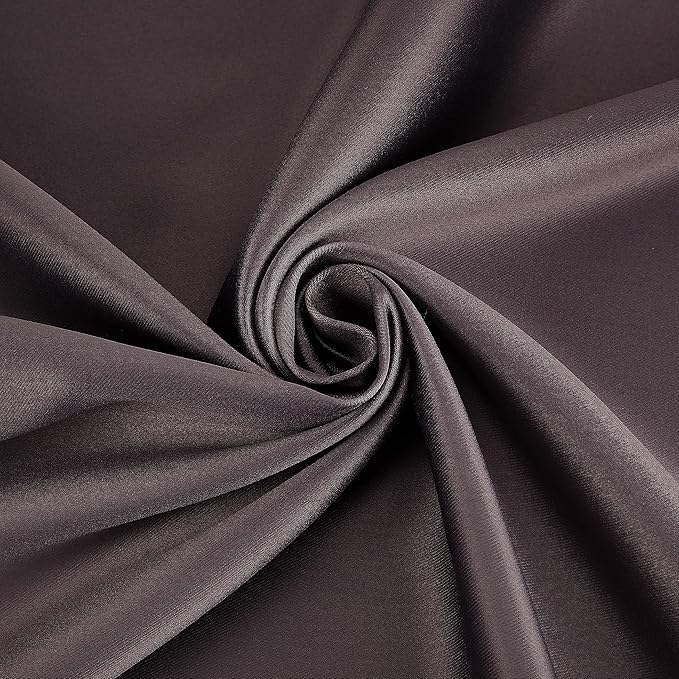 Sun Zero Nordic 2-pack Theater Grade Extreme 100% Blackout Grommet Curtain Panel Pair, 52" x 84", Fig