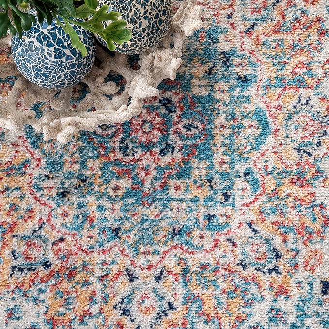 nuLOOM Paisley Vintage Persian Area Rug, 4' x 6', Verona Gold