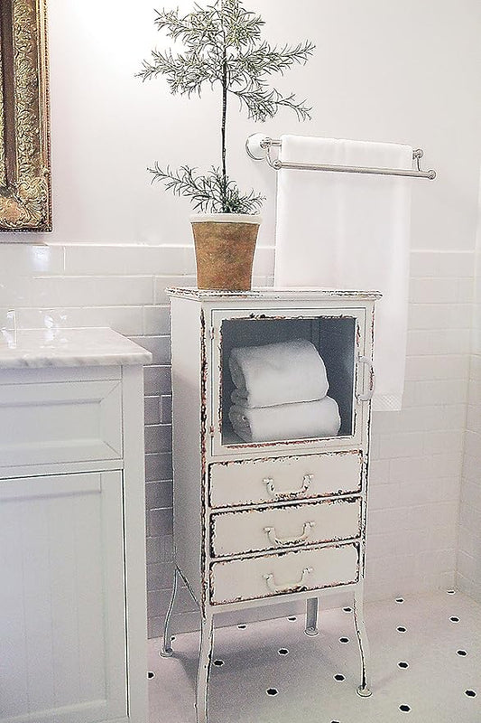 Creative Co-Op Metal Cabinet with 3 Drawers