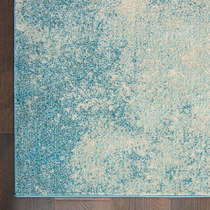 Nourison Home Passion Navy/Light Blue 9' x 12' Area-Rug, Modern, Abstract, Easy-Cleaning, Non Shedding, Bed Room, Living Room, Dining Room, Kitchen (9x12)
