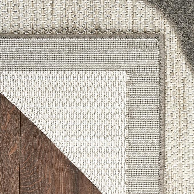 Nourison Home Aloha Beige 6' x 9' Area Rug - Easy Clean, Non Shedding, Bed Room, Living Room, Dining Room, Kitchen (6' x 9')