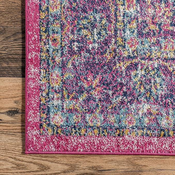 nuLOOM Verona Vintage Persian Area Rug, 4x6, Pink