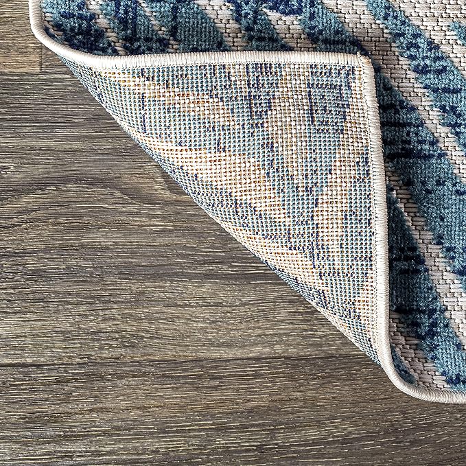 JONATHAN Y Tropics Palm Leaves Indoor Outdoor Square Area Rug 5X5 Cream/Orange, Boho for Backyard, Patio, Porch, Easy-Cleaning, High Traffic, Pet-Friendly, Non-Shedding (AMC100B-5SQ)