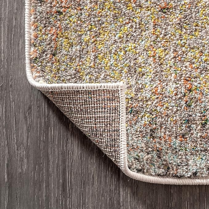 JONATHAN Y Modern Abstract Vintage Cream/Yellow Runner Rug, 2x8, Contemporary POP, Transitional, Easy-Cleaning for Living Room, Bedroom, Kitchen, Pet Friendly, Non-Shedding (CTP105A-28)