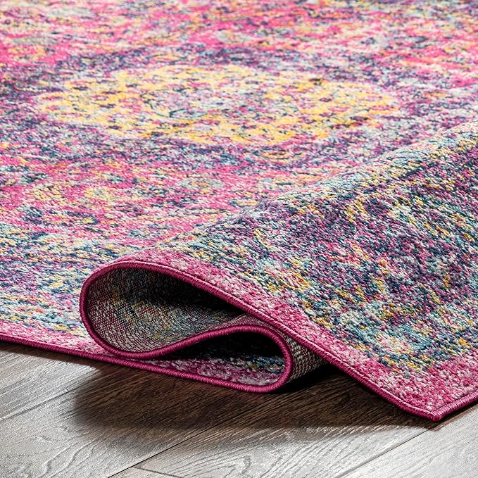 nuLOOM Verona Vintage Persian Area Rug, 4x6, Pink