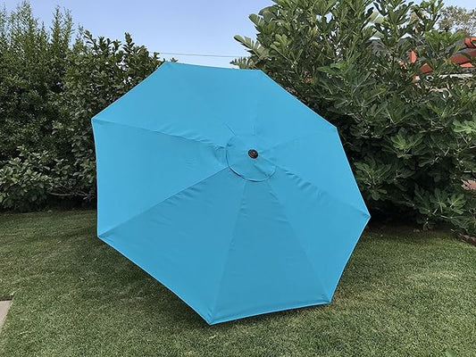 BELLRINO DECOR Replacement ROYAL BLUE STRONG & THICK Umbrella Canopy for 9ft 8 Ribs (Canopy Only)