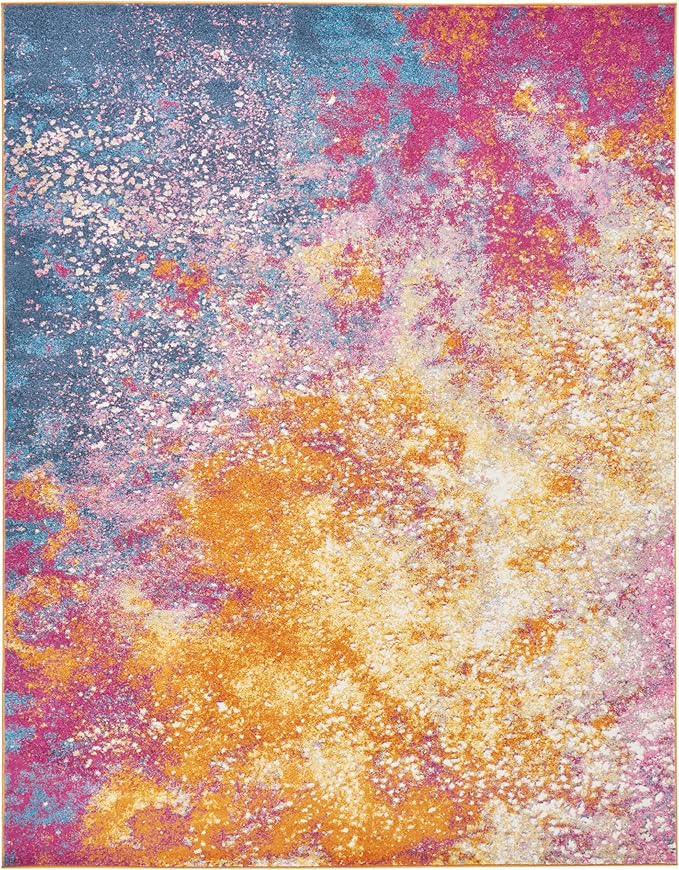 Nourison Home Passion 7' x 10' Multicolor Fabric Modern Area Rug (7' x 10')