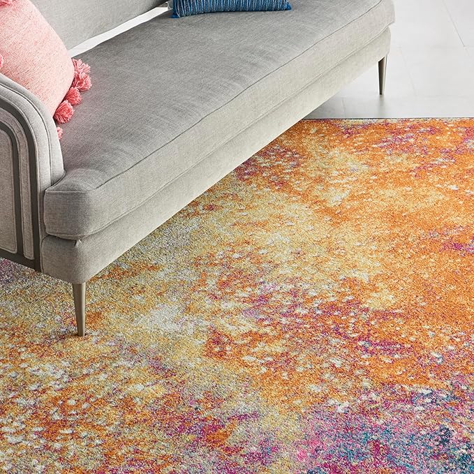 Nourison Home Passion 9' x 12' Multicolor Fabric Modern Area Rug (9' x 12')