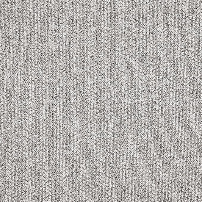 Signature Design by Ashley Lyncott Contemporary Counter Height Upholstered Bar Stool with Foam Cushion, Set of 2, Fabric Upholstery, 24.25", Light Gray & Brown