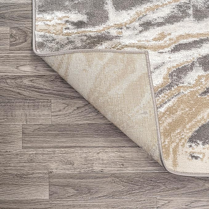 JONATHAN Y Swirl Marbled Beige/Ivory Indoor Area Rug 8X10 ft, Abstract for Living Room, Bedroom, Kitchen, Office, Easy-Cleaning, High Traffic, Pet-Friendly, Non-Shedding SOR203F-8
