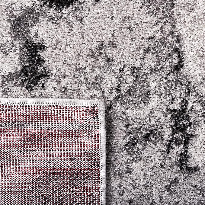 SAFAVIEH Adirondack Collection Runner Rug - 2'6" x 14', Grey & Black, Modern Abstract Design, Non-Shedding & Easy Care, Ideal for High Traffic Areas in Living Room, Bedroom (ADR134Z)