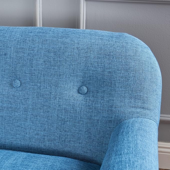 Christopher Knight Home Mariah Mid-Century Modern Loveseat, Muted Blue
